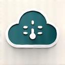 Icona di una nuvola e un termometro